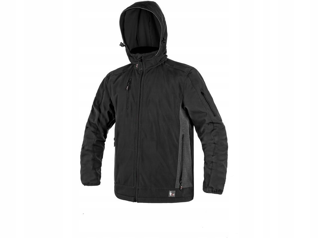 Pánská softshellová bunda s odnímatelnou kapuce Cxs Durham Membrána Tpu černá 3XL