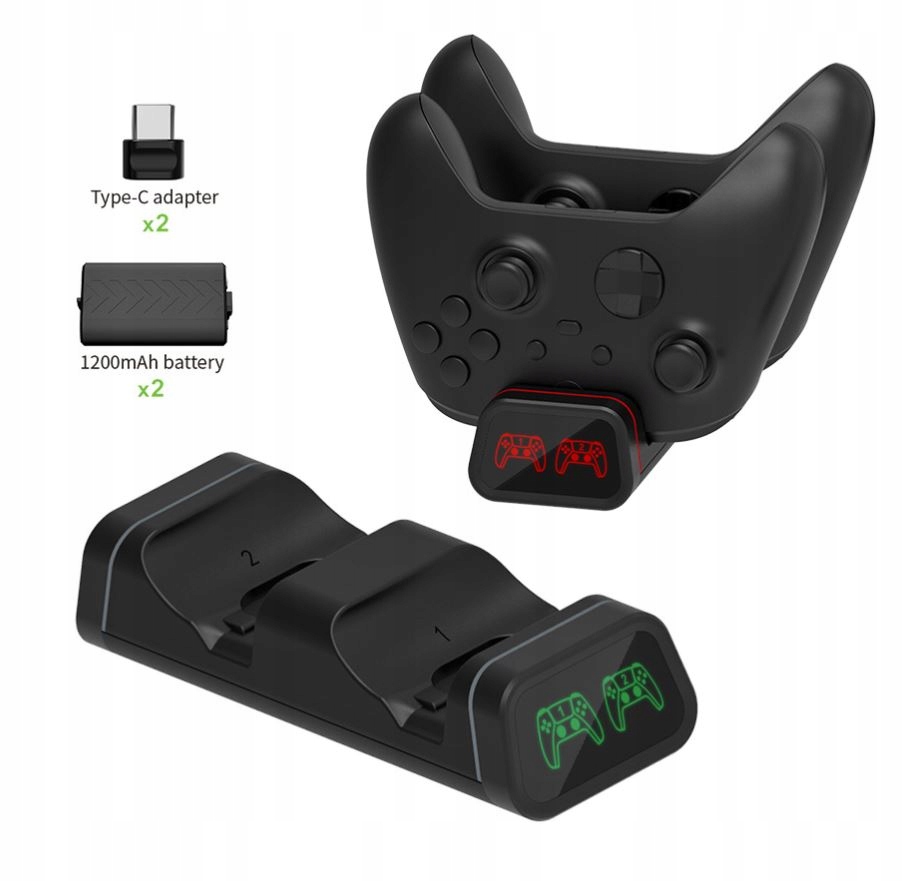 Stacja Dokująca Ładowarka Pad Xbox Series One 2x 1200mAh