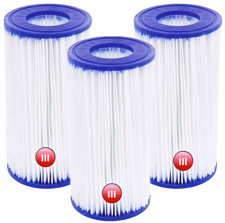 

3x Filtr Do Pompy Basenu Bestway Wkład Typ III