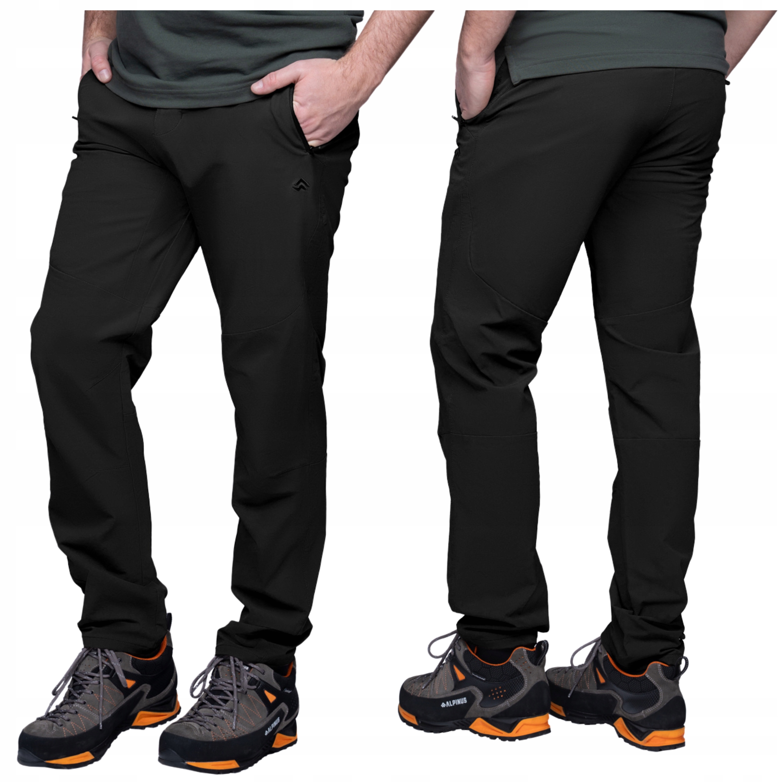 Alpinus Spodnie Męskie Trekkingowe Vitorog Taktyczne Turystyczne Czarne M