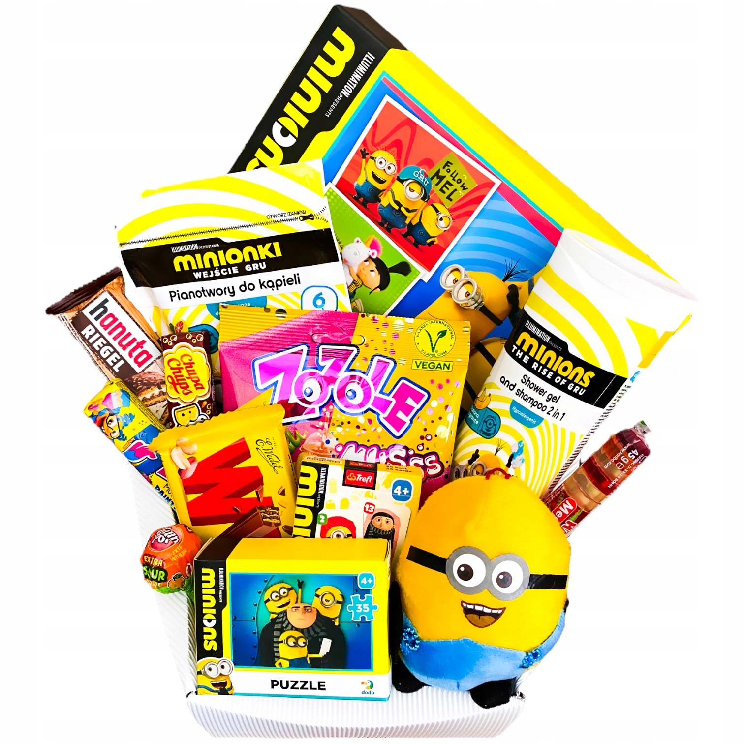 Kosz prezentowy słodycze na Dzień Dziecka Urodziny