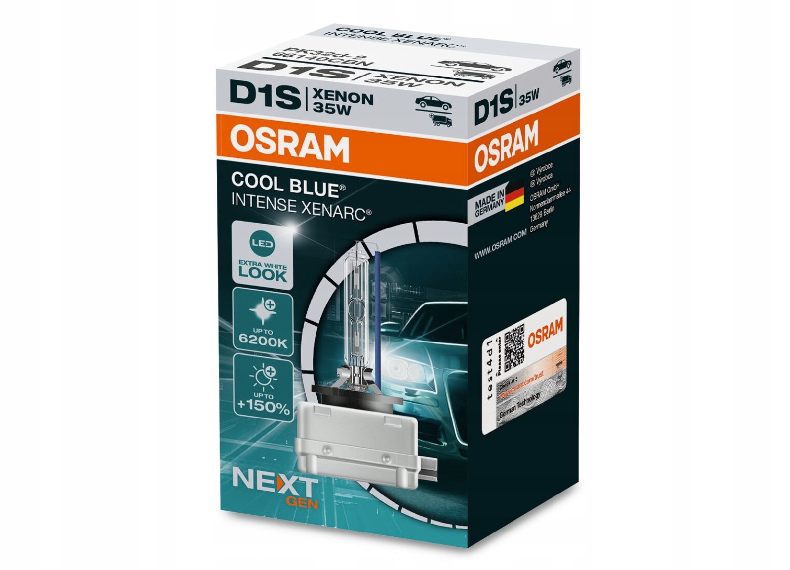Osram Xenarc Cool Blue Intense Next Generation D1S, 35 W, PK32d-2, 1ks