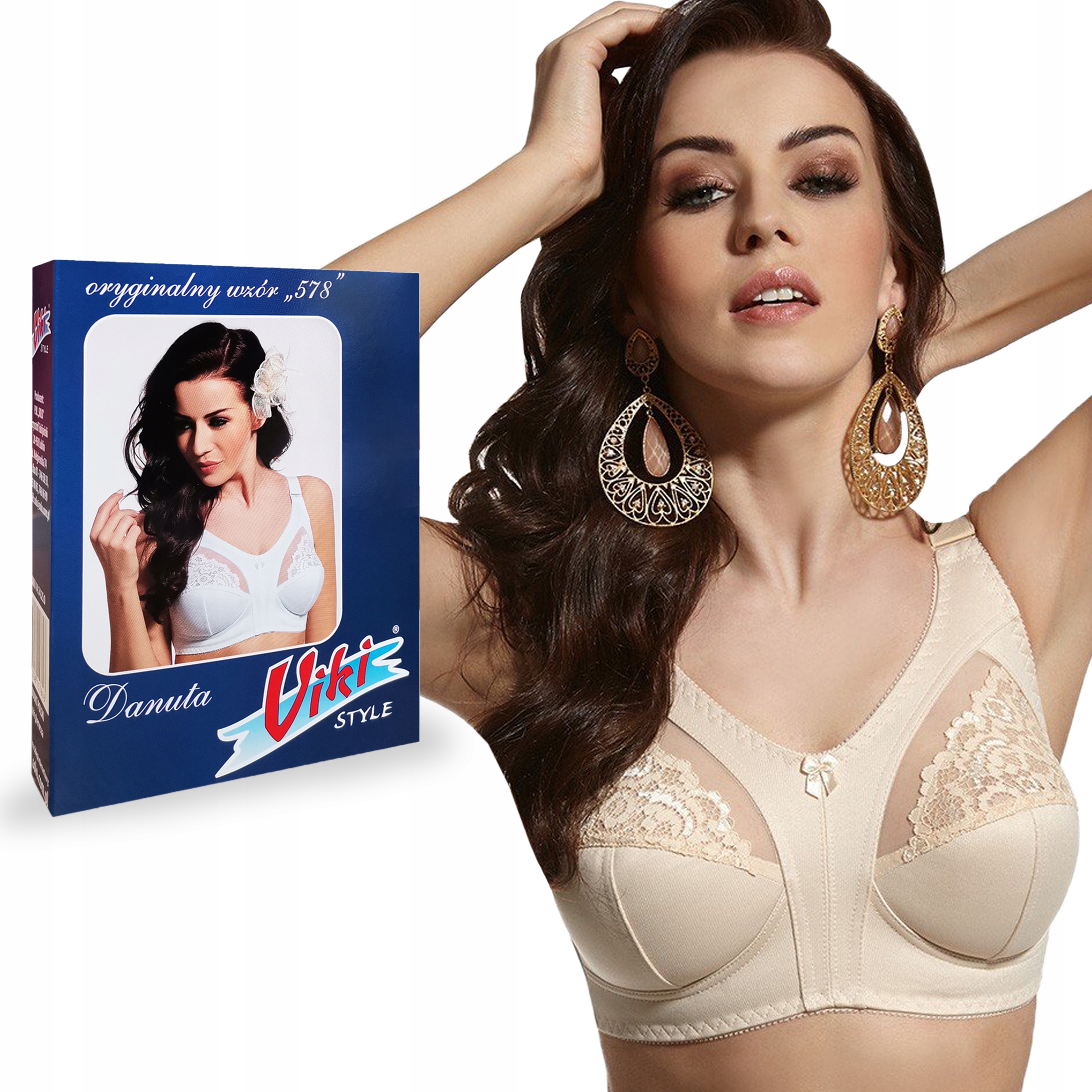 

biustonosz Viki 578 Danuta beżowy 100B