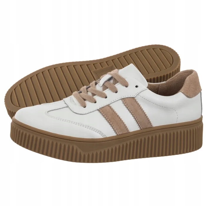 Dámské kožené tenisky Filippo Bílé DP6776/25 White