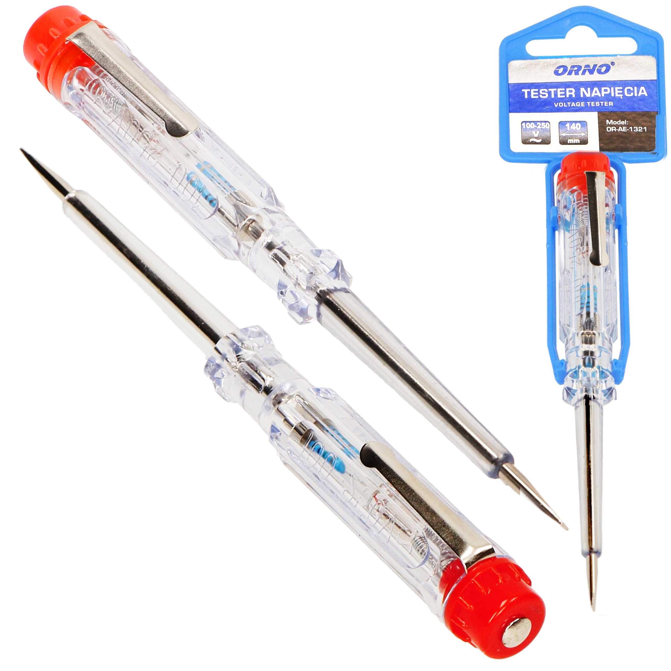 PRÓBNIK ŚRUBOKRĘT MIERNIK NAPIĘCIA TESTER PRĄDU KONTROLKA 100-250V 140mm