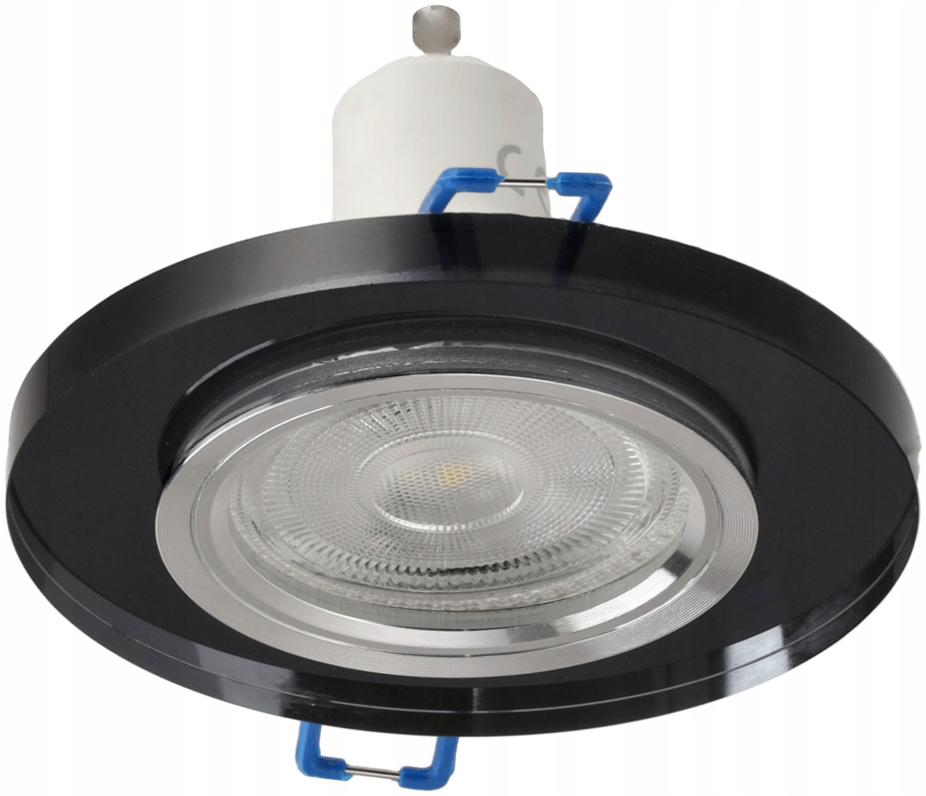 Oprawa Halogenowa LED GU10 Szklana Okrągla Czarna Rodzaj gwintu GU10