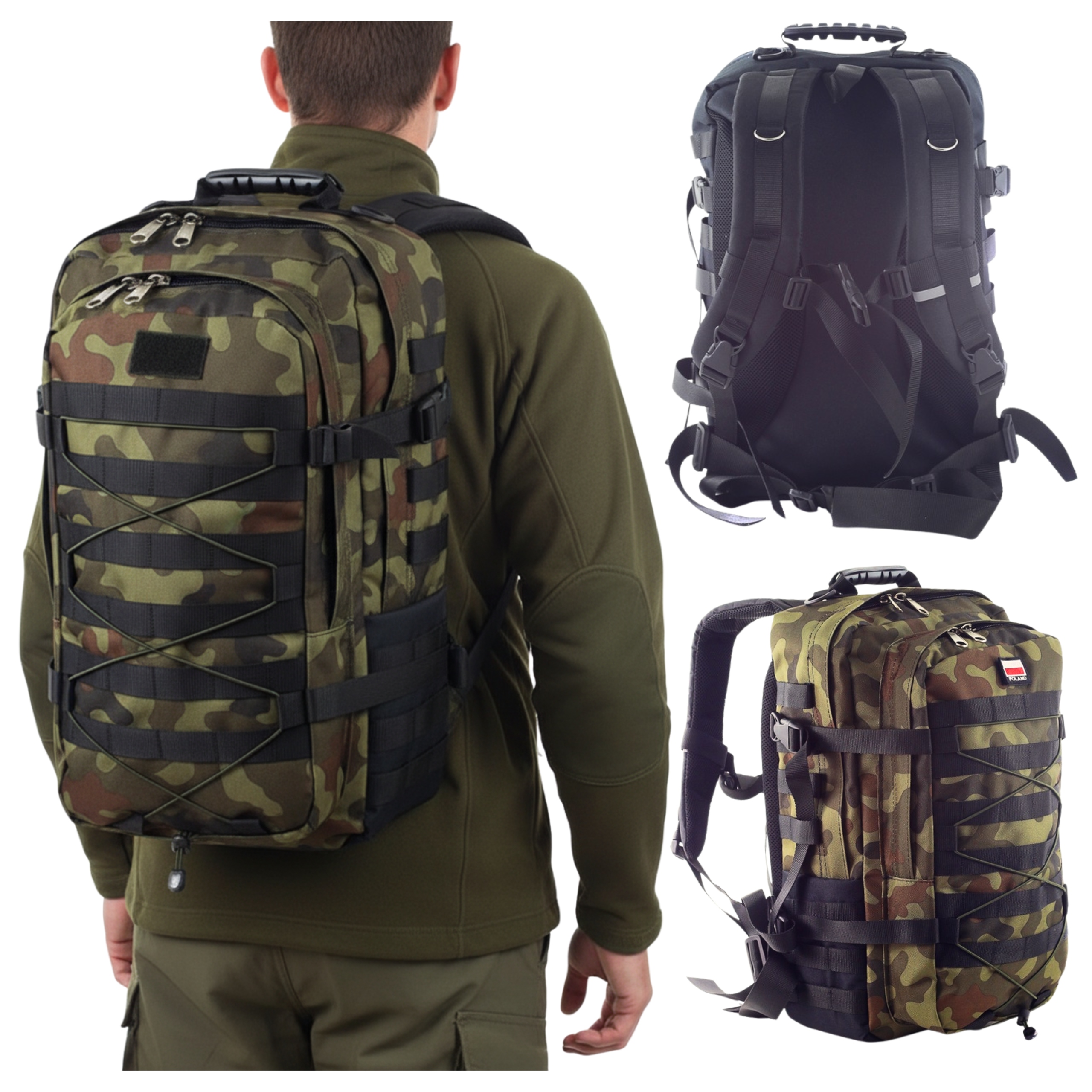 Turistický Batoh Stinger 38L Cordura Molle, Polský produkt