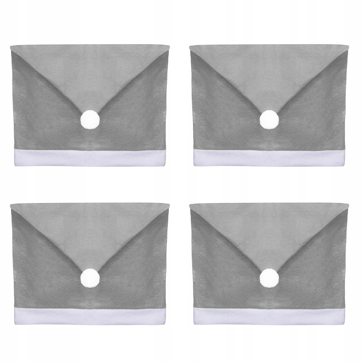 POKROWCE ŚWIĄTECZNE POKROWIEC NA KRZESŁO CZAPKA MIKOŁAJA ZESTAW 4 szt. Marka Springos