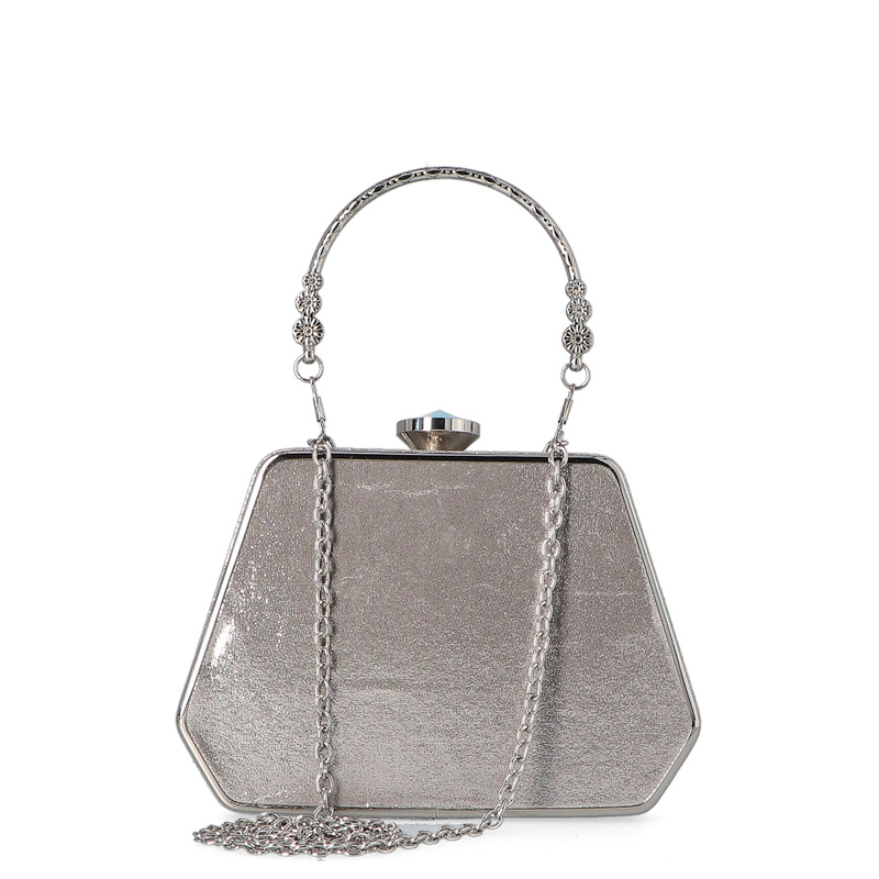 Torebka z kryształkami - MENBUR 85060 SREBRNA Płeć kobieta