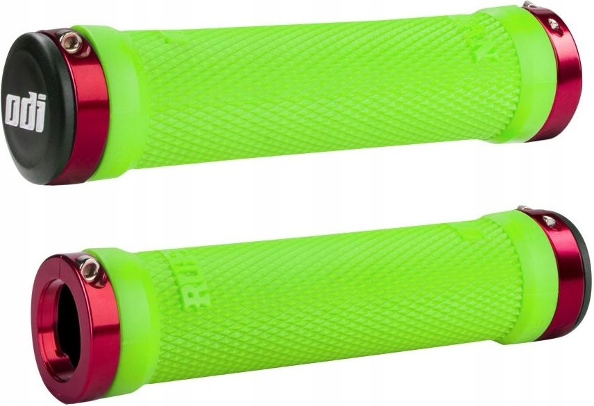 Gripy Chwyty Rączki Odi Ruffian Lock-On Mtb Green/Red
