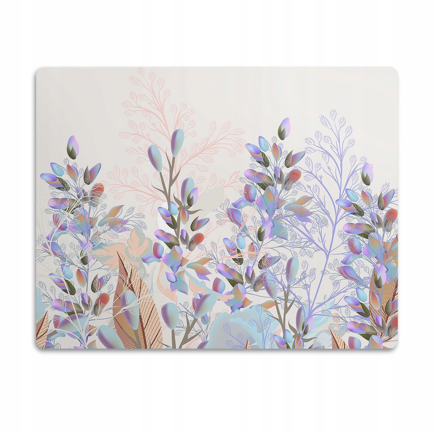 Pro kočky podložka pod misky Pastelové rostliny 90x60