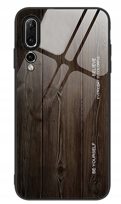 

Etui Szklane Do Huawei P20 Pro Drewno Case + Szkło