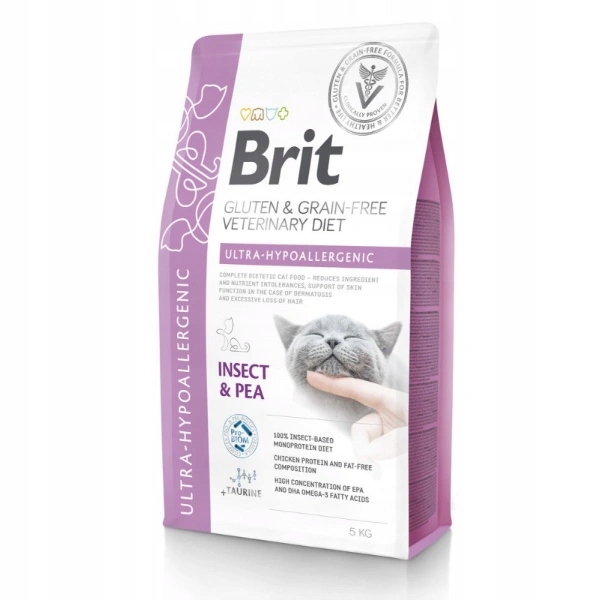Levně Brit Gf Veterinary Diets Cat Gluten & Grain Free Ultra Hypoalergenní 5 kg
