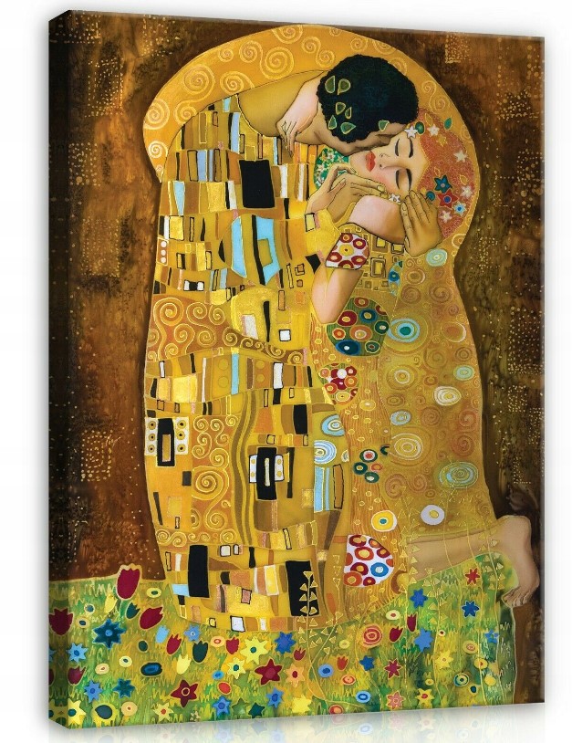 Obraz na plátně 75x100 Polibek Gustava Klimta