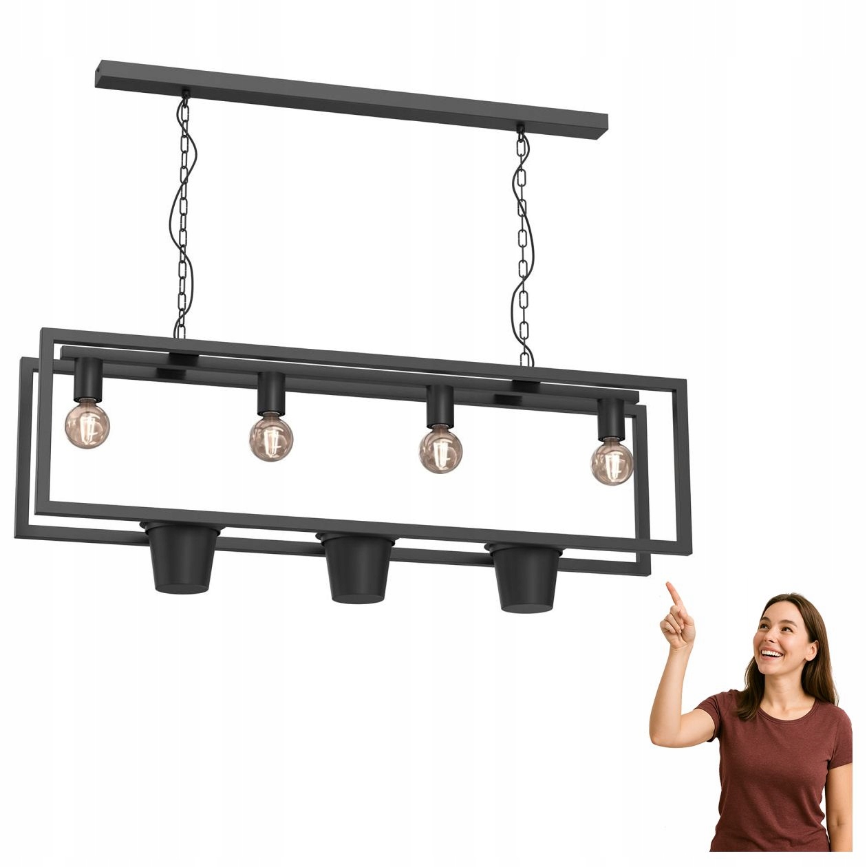 Závesná lampa nad stôl s kvetináčmi Flores 5371 Luminex