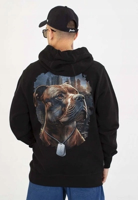 Mikina Pit Bull S Kapucí Hero černá