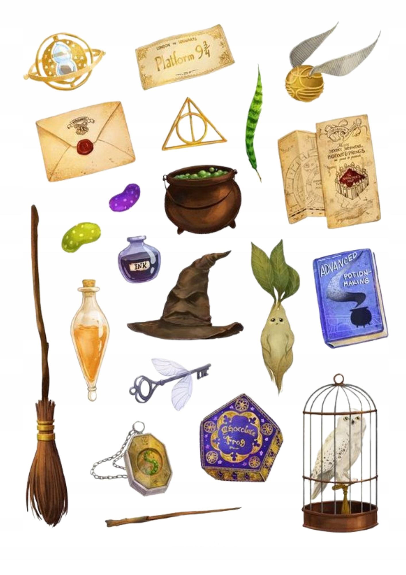 Wydruk na masie cukrowej Harry Potter