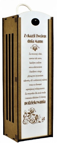 

Skrzynka na Wino Grawer Życzenia dla Mamy