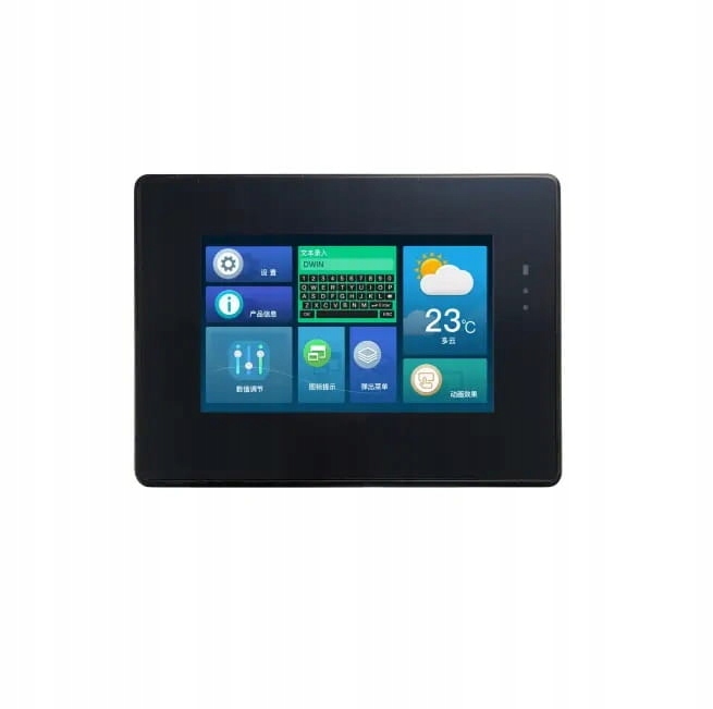 LCD 7.0" 800x480 odporové dotykové puzdro RS485 reproduktor Dwin Hmi