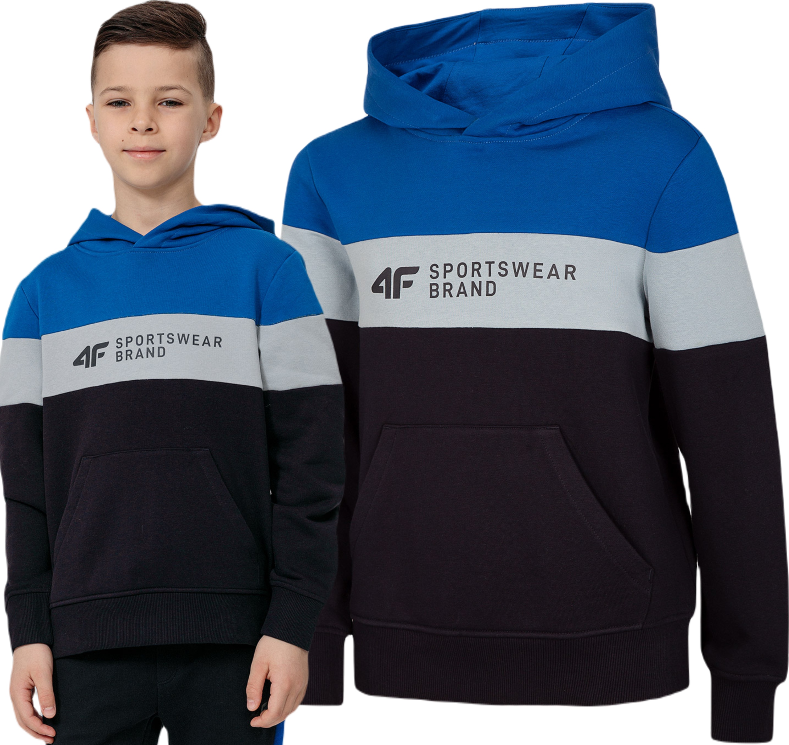

Bluza Dziecięca Z Kapturem 4F Sportowa JBLM003 140