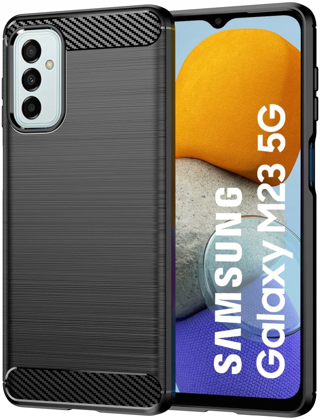 

Etui Pancerne Karbon do Samsung Galaxy M23 Szkło