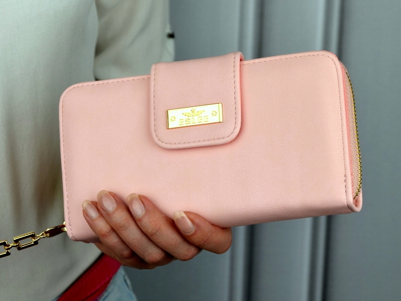 PORTFEL DAMSKI DUŻY TOREBKA PORTMONETKA PODWÓJNY Wielkość duży