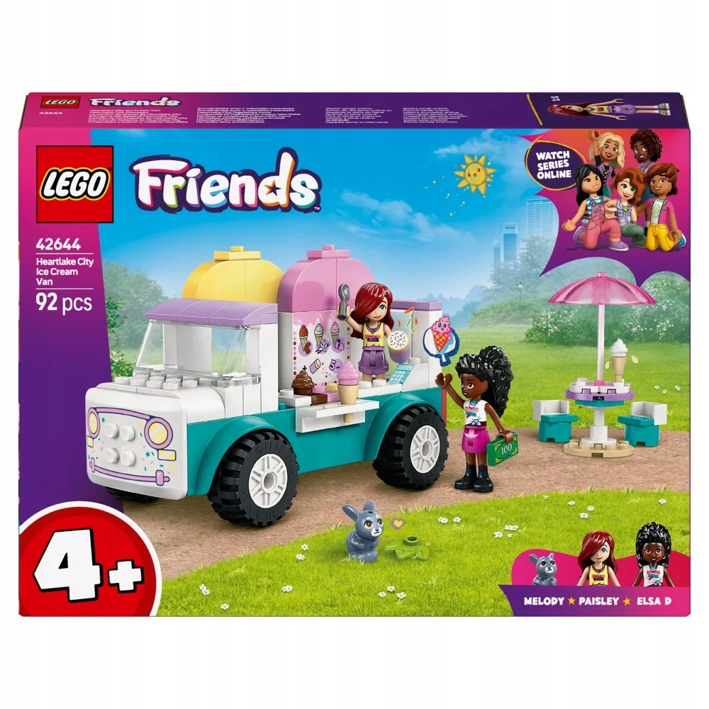 Lego Friends Dodávka Se Zmrzlinou 42644