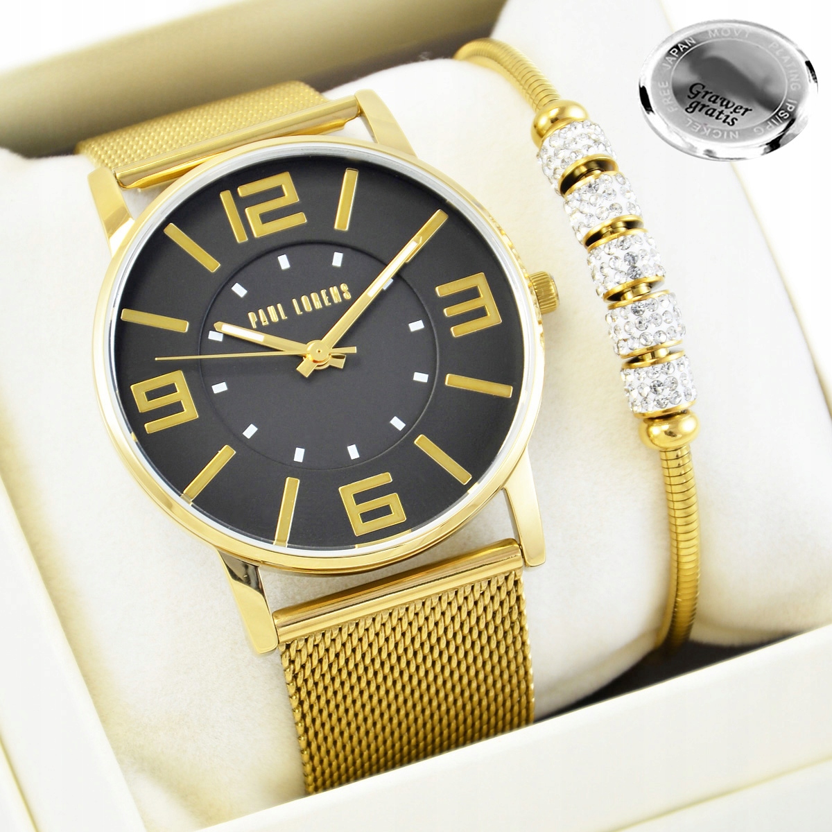 Dámský set hodinek Debby Paul Lorens náramek Ideální Jako Dárek