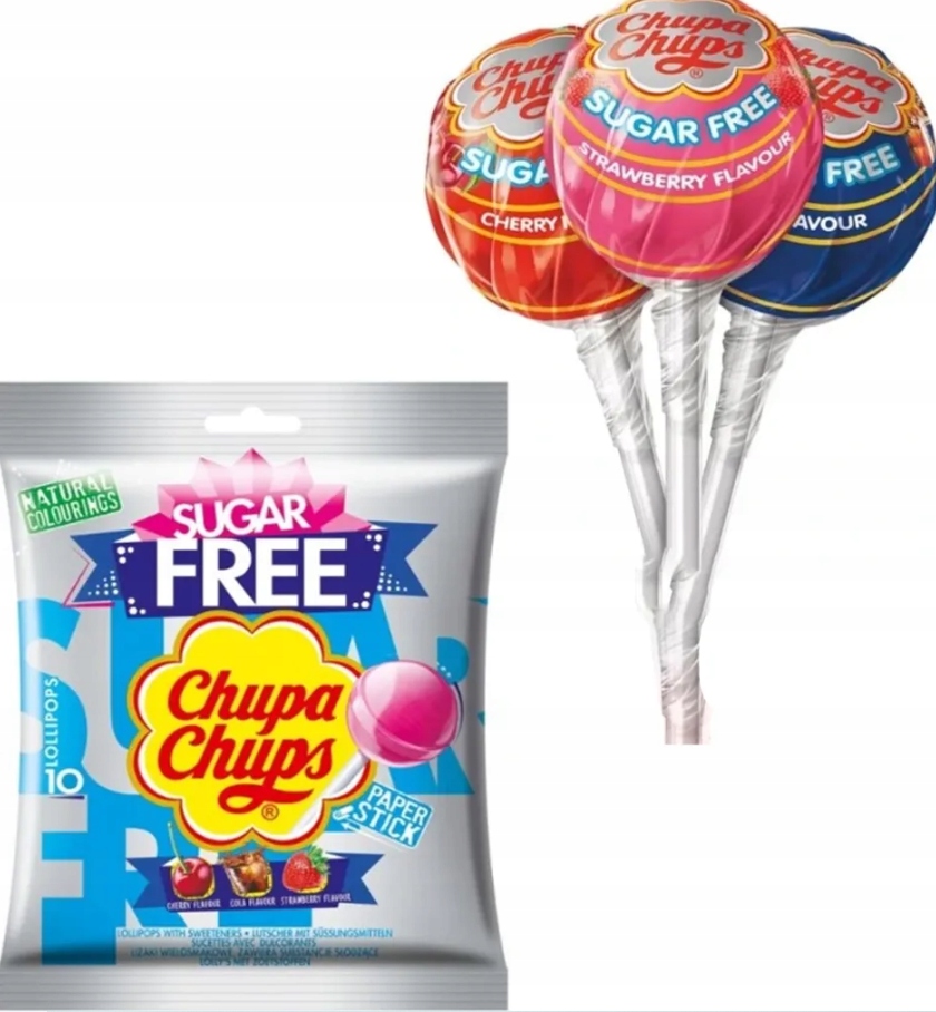 Chupa Chups Free sugar lízátka bez cukru 12 x 10 balení