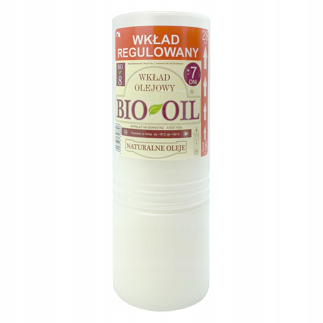 

Wkład do zniczy olejowy Płomyk Bio 8 168h 1szt
