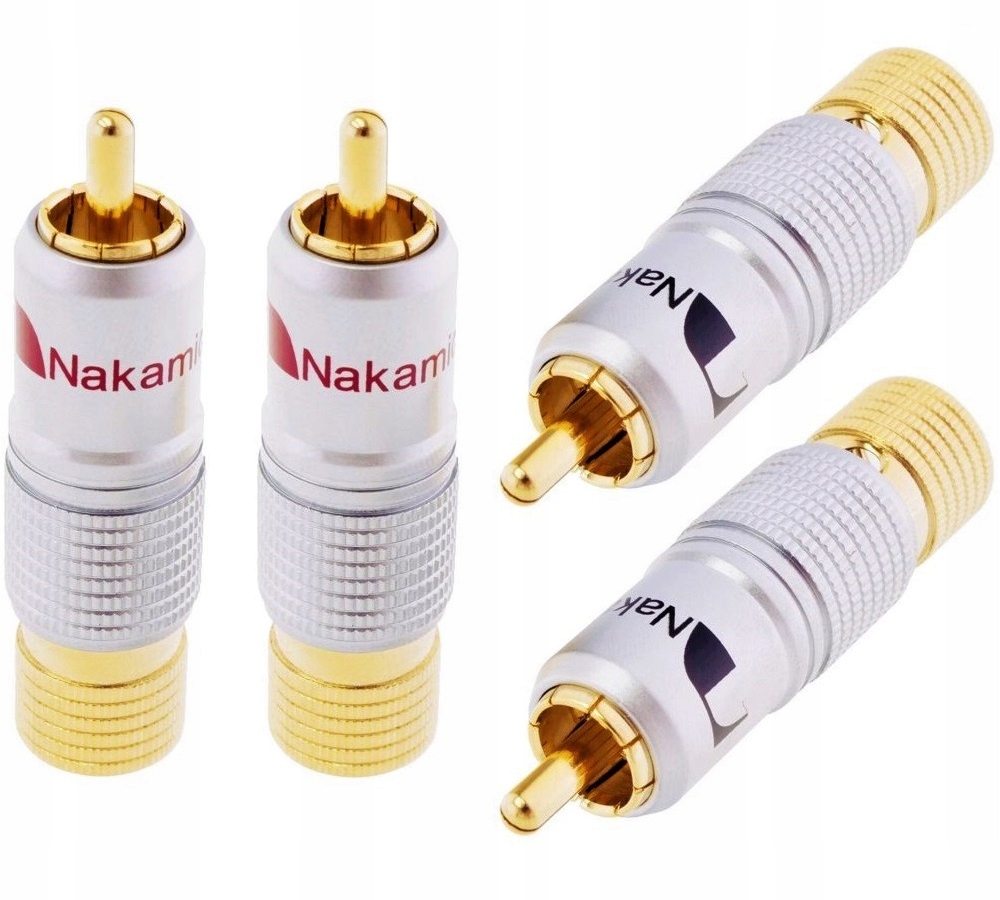 

Złącza wtyki Rca Cinch Nakamichi Hq Stereo 4 szt