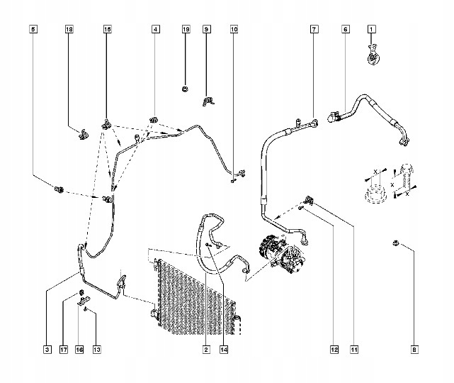 924406009R - Шланг для кондиционирования воздуха RENAULT CLIO IV oe