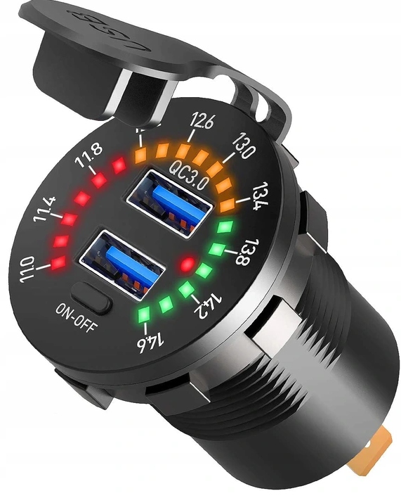 

Usb Wc 3.0 woltomierz cyfrowy Led miernik skala