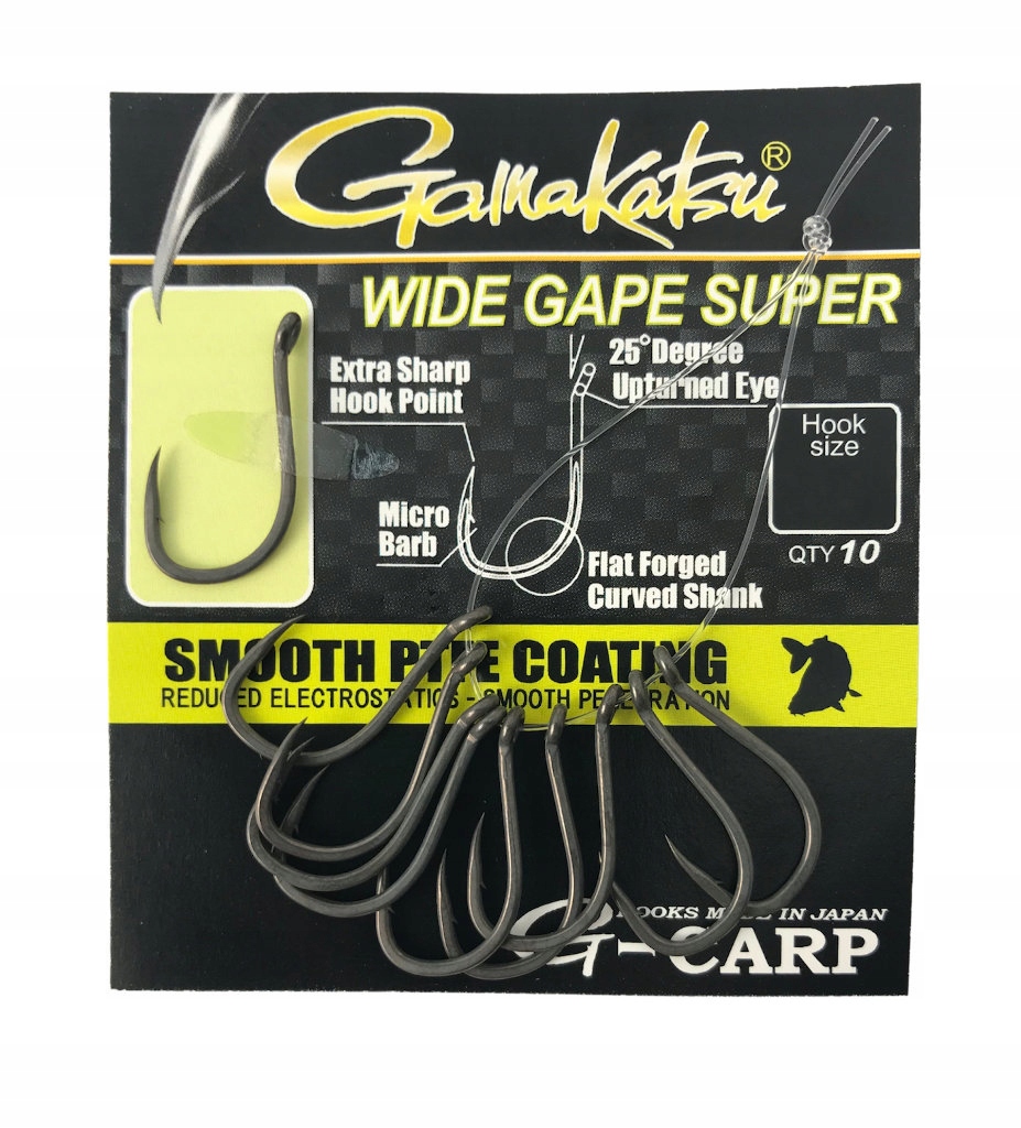Gamakatsu G-Carp Wide Gape Hooks roz.4