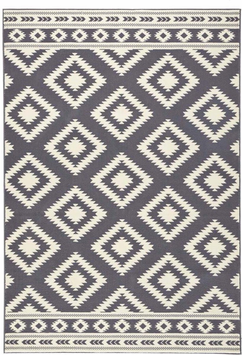 Moderný koberec 200 x 290 cm do obývačky, šedo-krémový s mäkkými vlasmi