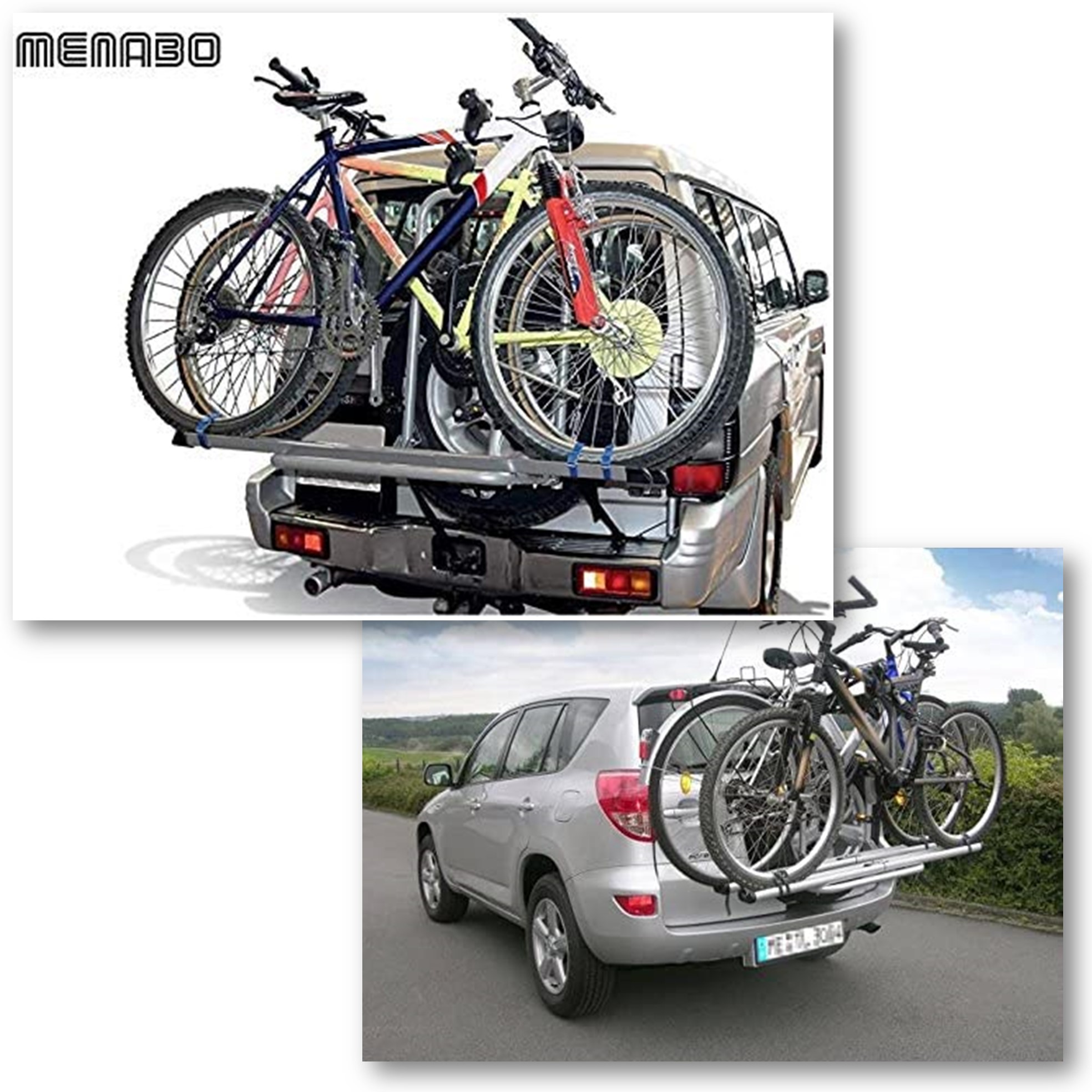 UCHWYT BAGAZNIK 3 ROWERY NA KOLO ZAPASOWE BOA Weight with packaging 13 kg