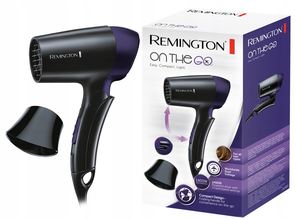 

Suszarka do włosów Remington D2400 Podróżna