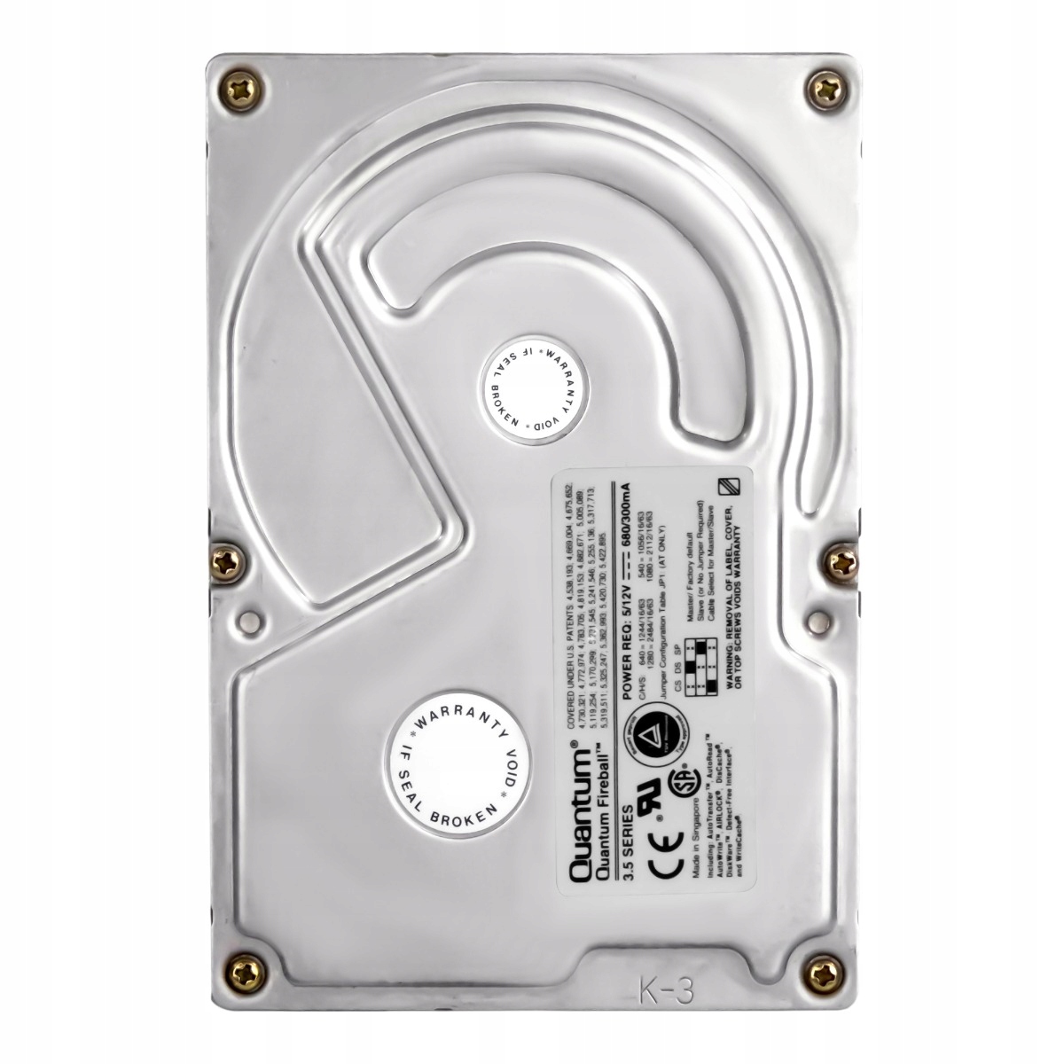 Quantum Fireball 1,2 Gb 5,4K 128KB Scsi 50pinový 3,5'' FB12S012