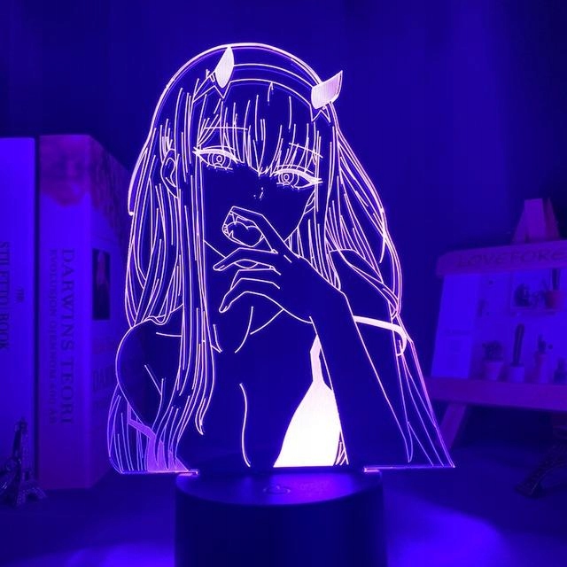 Lampka Nocna Zero Two Anime 16 kolorów LED PLEXIDO Rodzaj gwintu zintegrowane źródło LED
