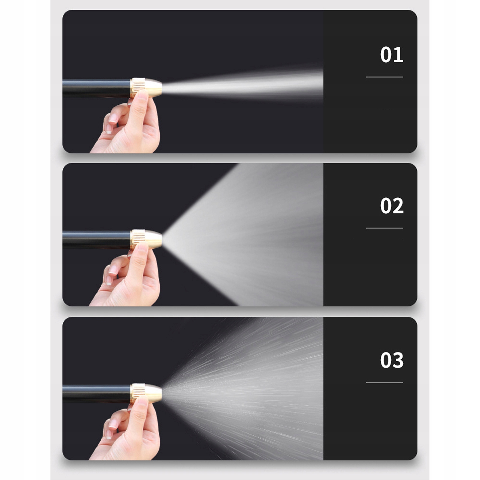 PISTOLET OGRODOWY DO WĘŻA ZRASZACZ WODY METALOWY Marka inna