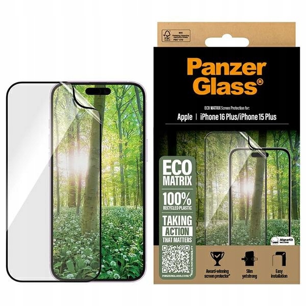 PanzerGlass Matrix Ochranné sklo na displej iPhone 16 Plus 15 Plus 6.7" Ultra-Wide