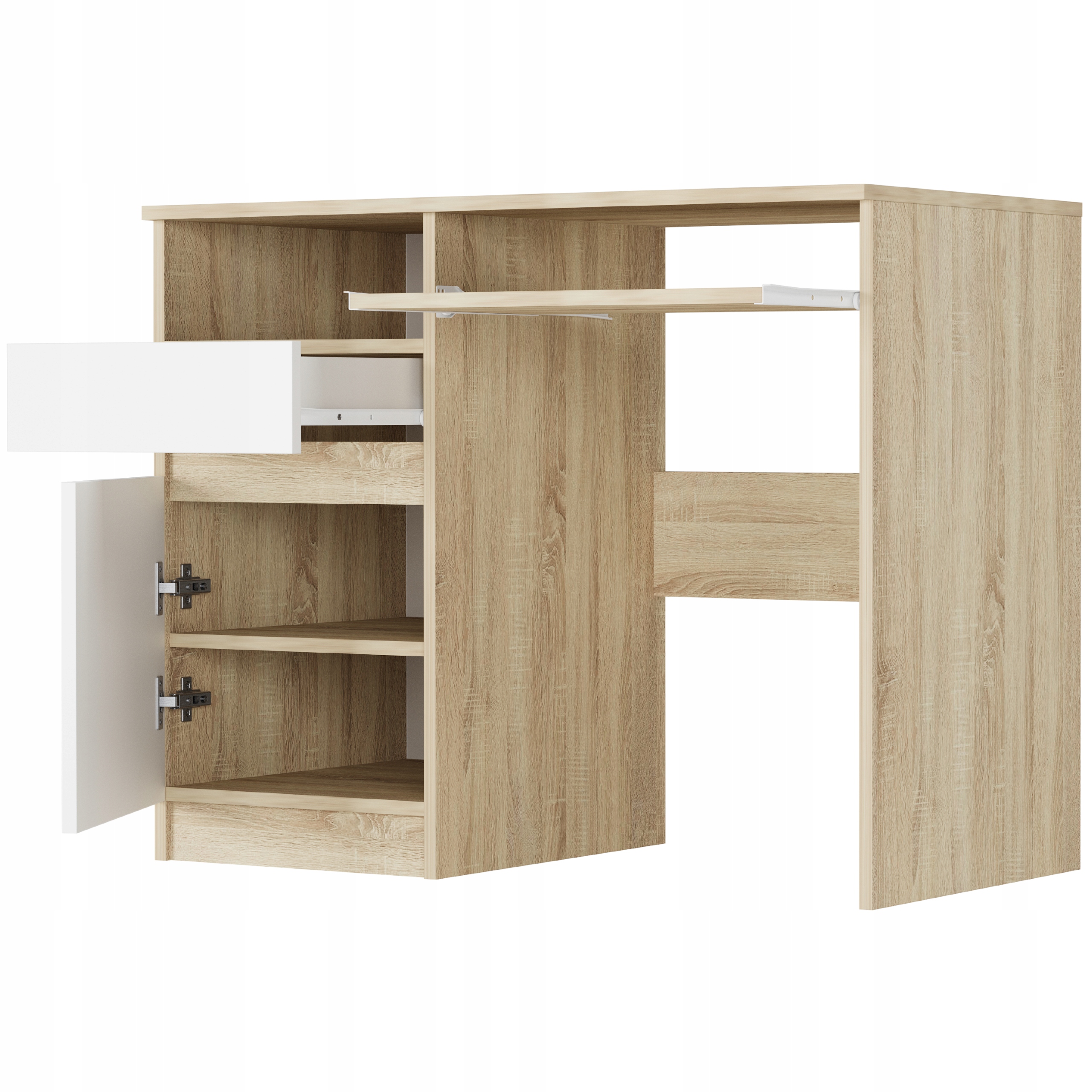 Meble biurko stolik 96cm lewe N-35L MIX SONOMA