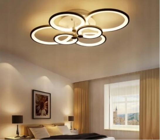 LAMPA LED PLAFON SUFIT ŻYRANDOL PILOT 130W 6xRING EAN (GTIN) 5906482778251