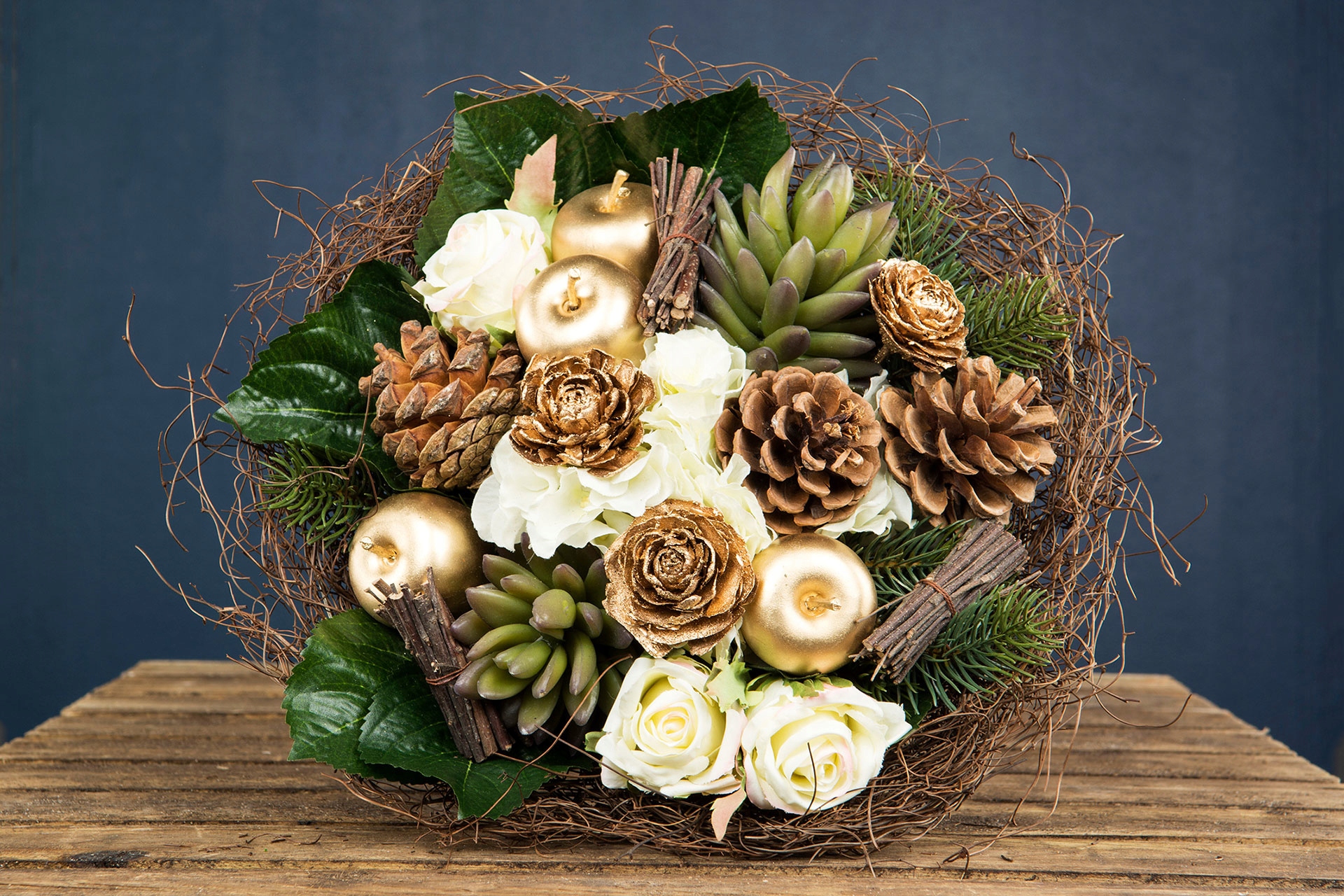 5 szt. OZDOBA JABŁKO do stroików BIAŁE Rodzaj inny