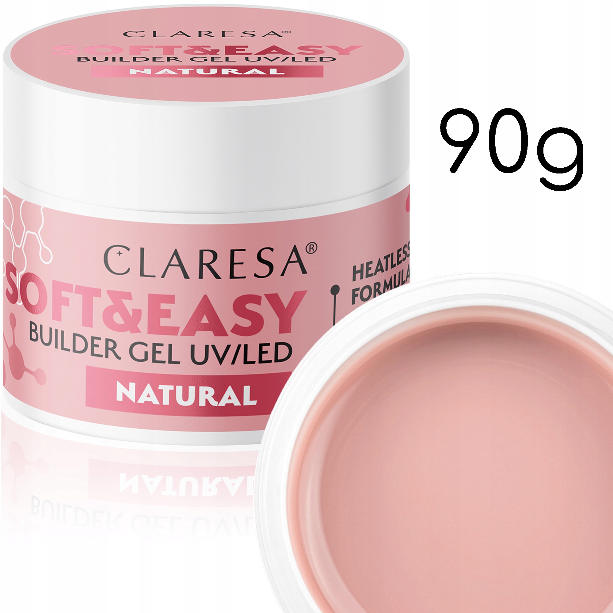 Claresa Stavební Gel Soft & Easy Natural 90g