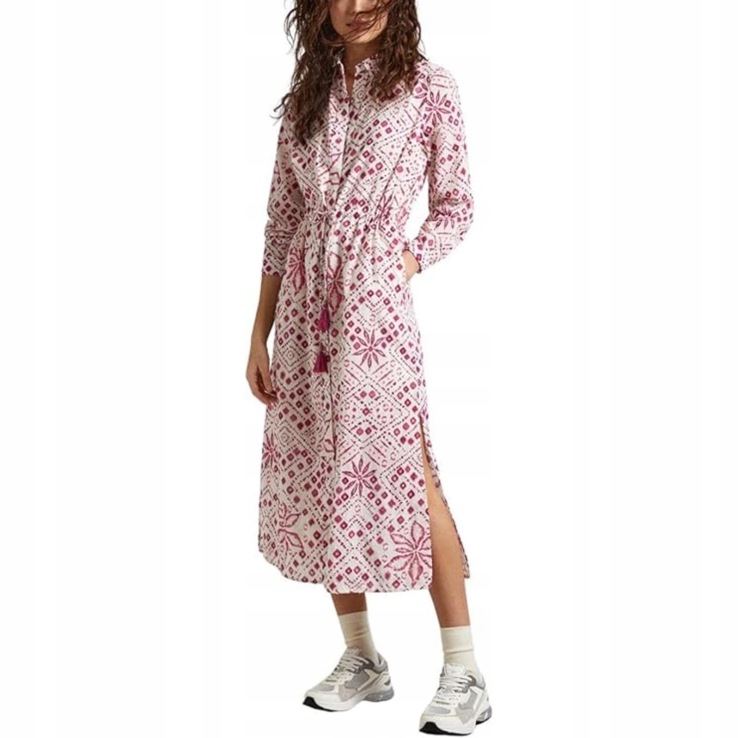 Šaty midi rozšířené košilové šaty Pepe Jeans , tenké, vel. Xs