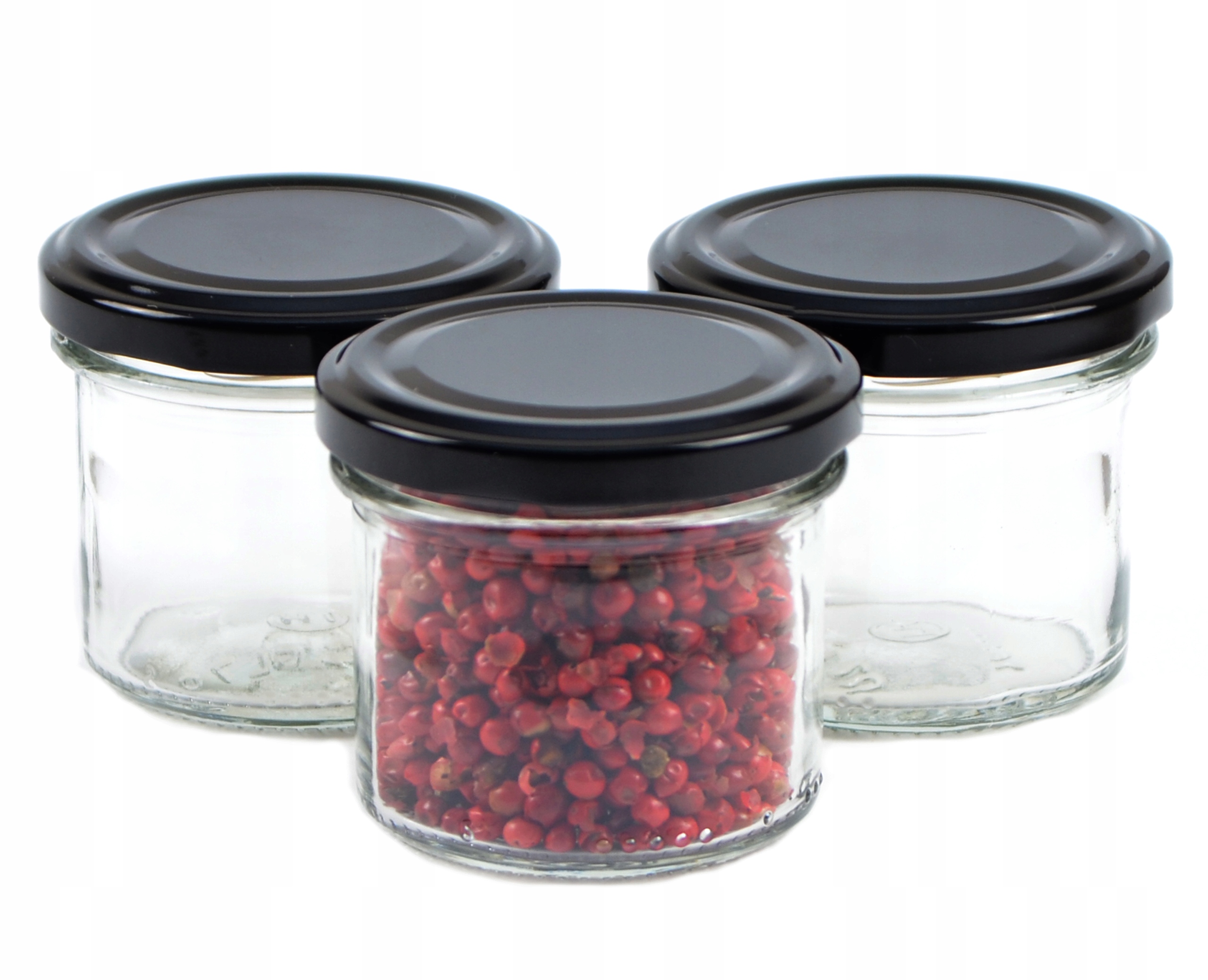 

Prosty Słoik szklany na przetwory przyprawy 125 ml