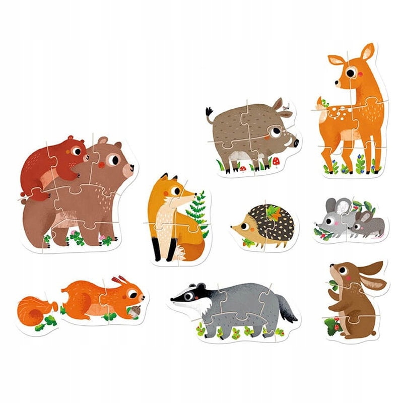 CZUCZU puzzle progresywne Zwierzęta w lesie 2+ EAN (GTIN) 5902983491835