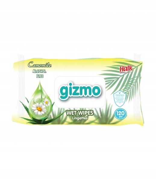 

Chusteczki Nawilżane 120 Szt Gizmo Rumiankowe