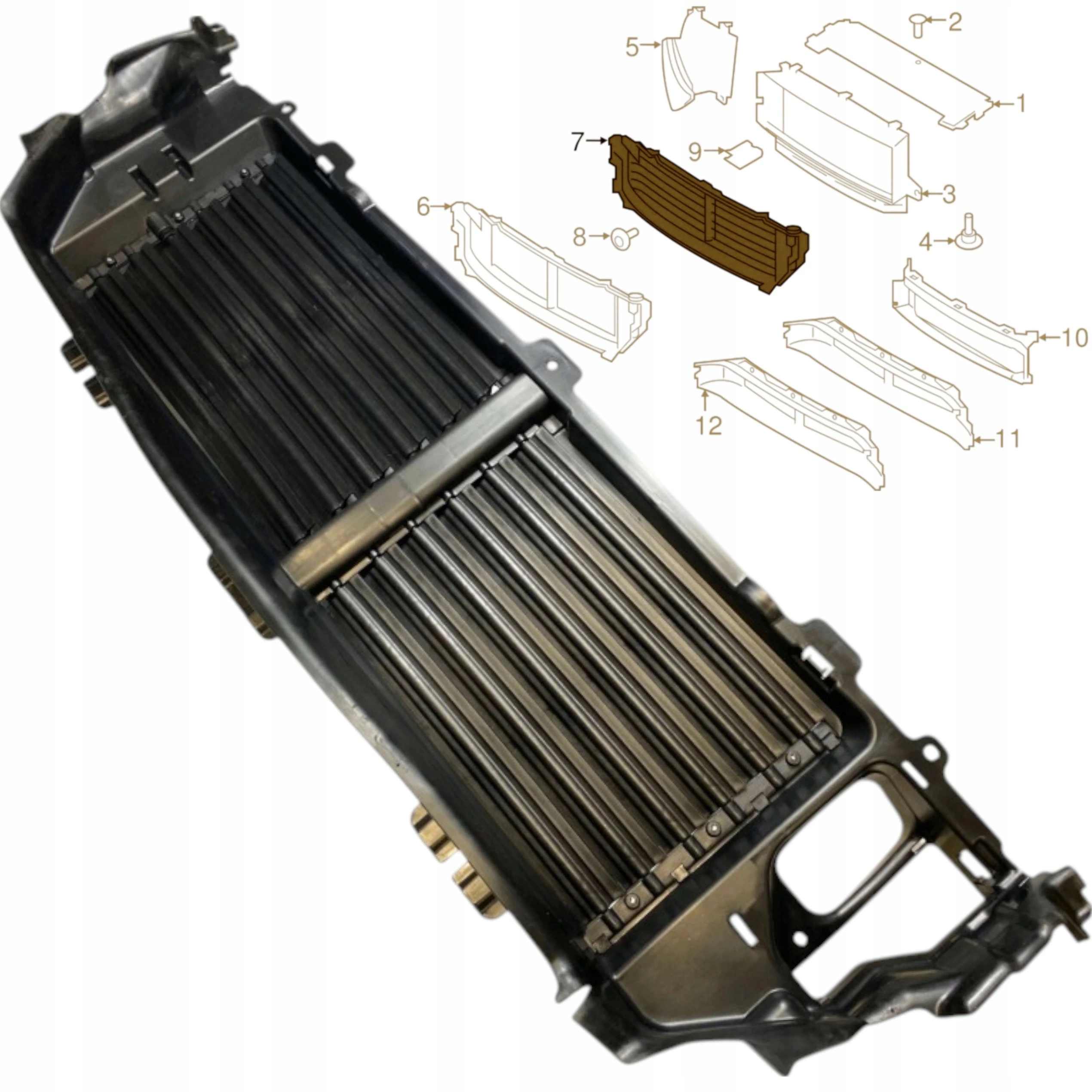 Volvo XC90 II 2015+ Žaluzie přívod vzduchu volant kanál přívodu vzduchu 31455461